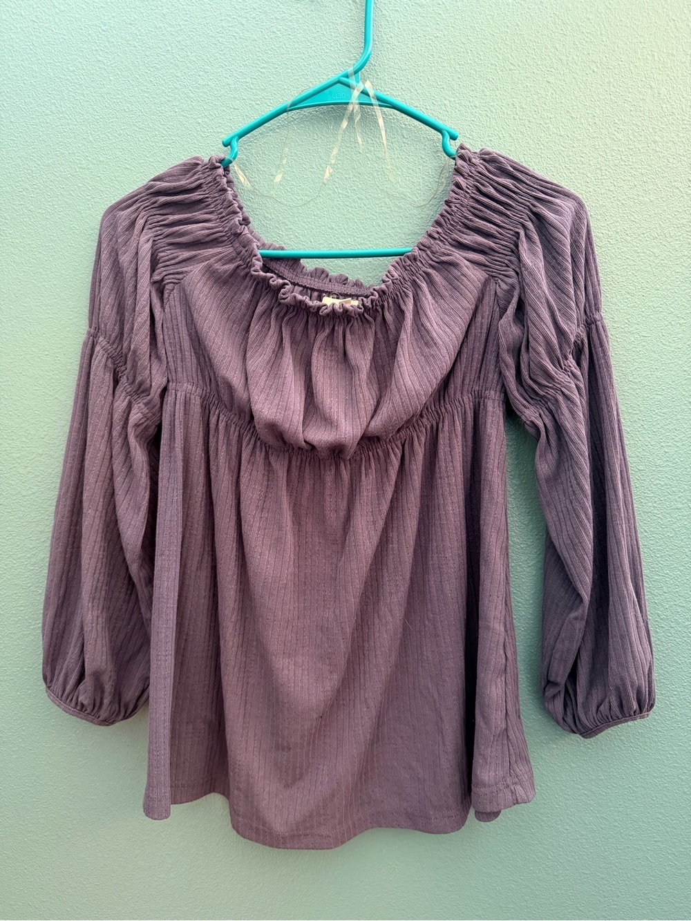 Blue/purple Off the shoulder blouse- Maurice’s